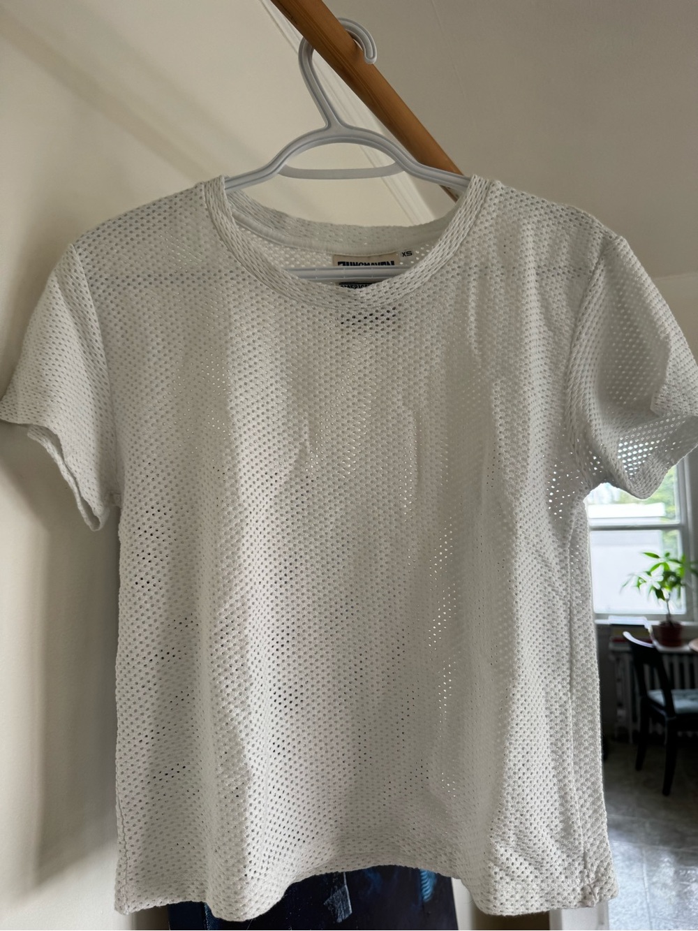 Jungmaven White Short-Sleeve Mesh Tee